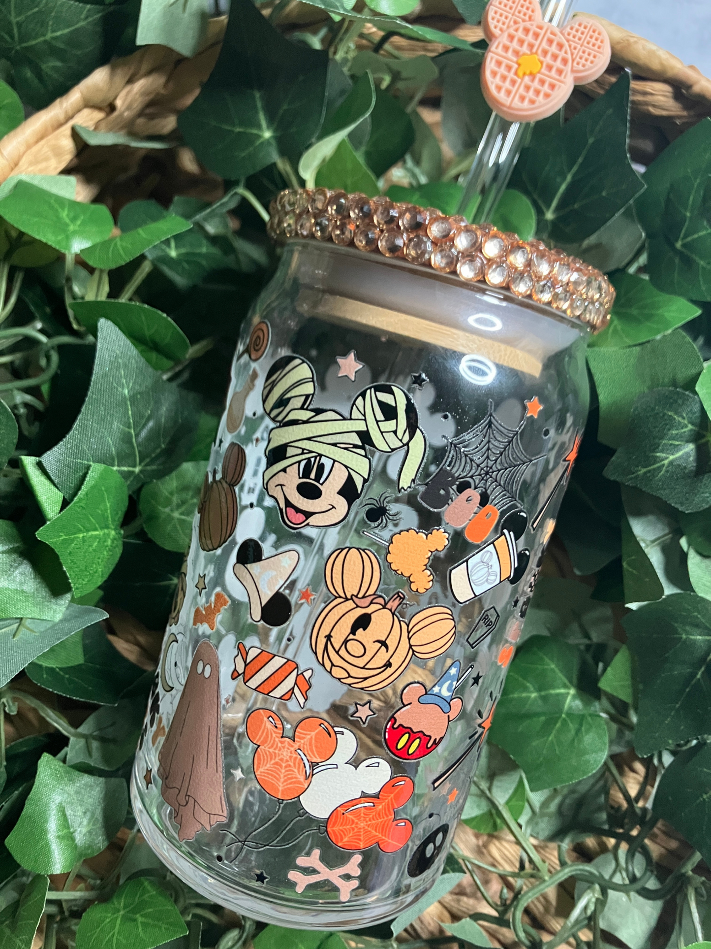 Halloween Mouse 16oz Glass Cups