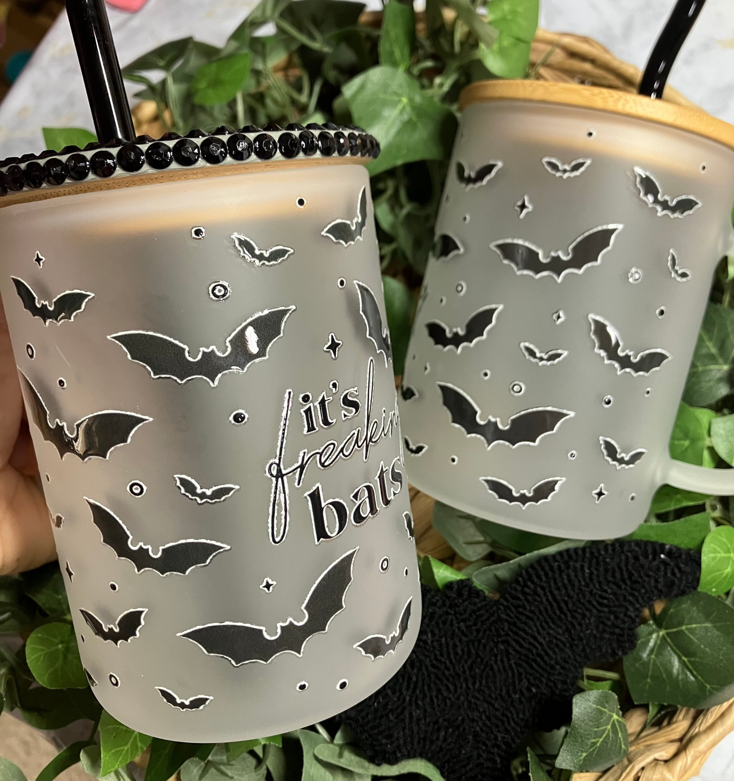 It's Freaking Bats Frosted Mugs