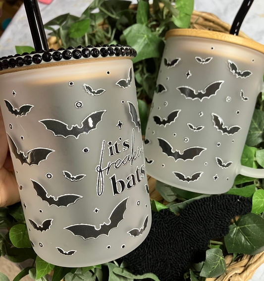 It's Freaking Bats Frosted Mugs