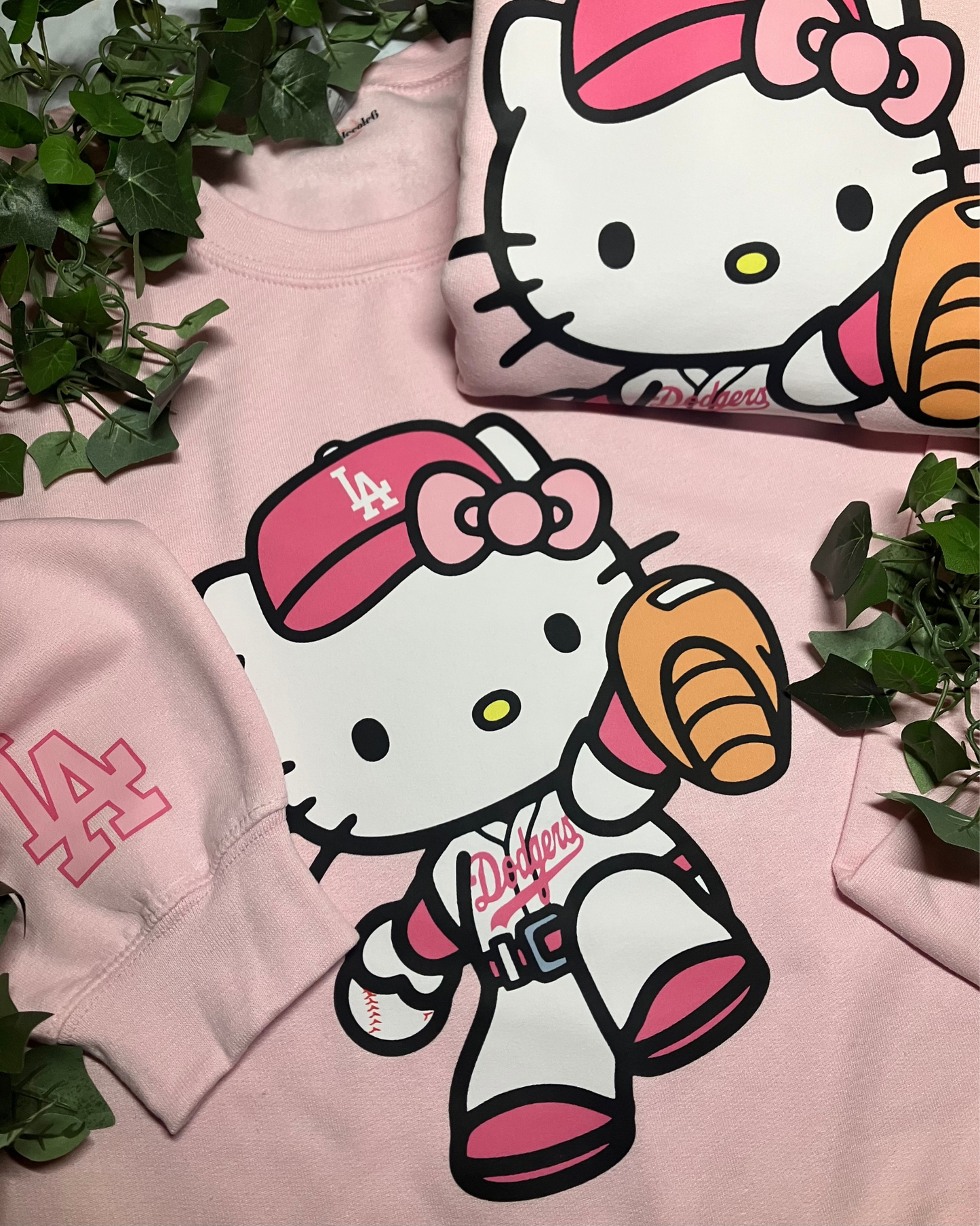 Baseball Kitty Crewnecks