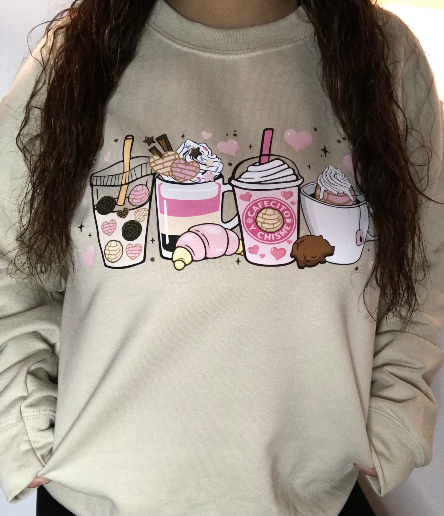 Cafecito Y Chisme Crewnecks